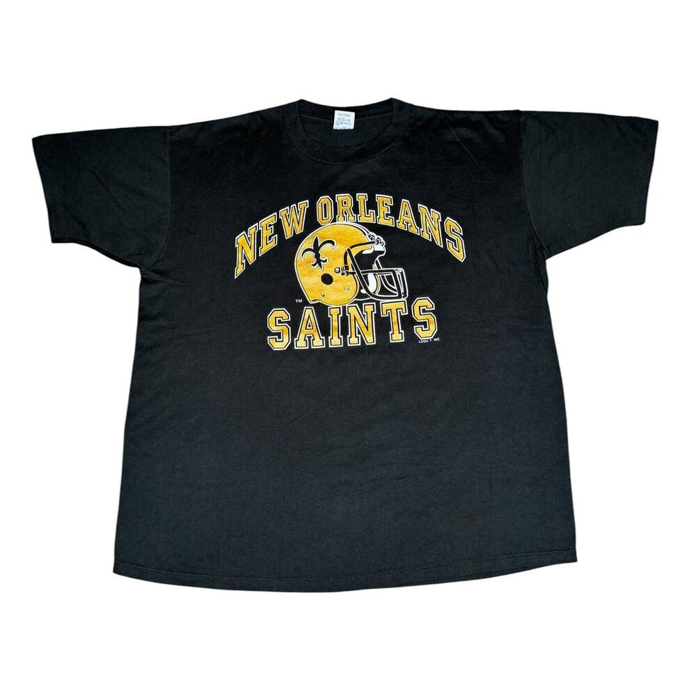 Vintage 90s Logo 7 New Orleans Saints NFL T-Shirt